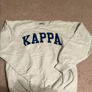 Kappa Light Gray Crewneck Sweatshirt